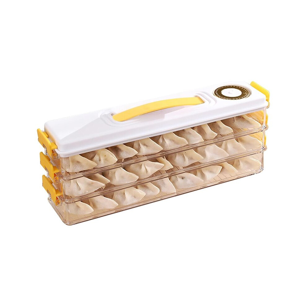 Saudism Dumpling Storage Container Food Grade Plastic Refrigerator Dumpling Storage Box For Home