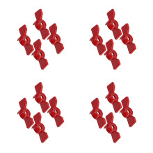 16Pcs Red Aluminum Water Shut Off Valve Handle for Outdoor Garden Use