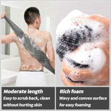 Exfoliërende Antibacteriële Douchehanddoek, Exfoliërende Lichaamsscrubber voor Mannen en Vrouwen voor Reiniging en Spa C