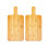 Eco-Friendly Bamboo Chopping Board for Kitchen with Handle - Ideal for Pizza, Bread, Steak S 1