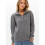 Women'S Sweaters Fall Winter Quarter Zip Casual Ribbed Cable Knit Pullover Grey One Size 4