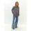 Women'S Sweaters Fall Winter Quarter Zip Casual Ribbed Cable Knit Pullover Grey One Size 6