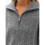 Women'S Sweaters Fall Winter Quarter Zip Casual Ribbed Cable Knit Pullover Grey One Size 8
