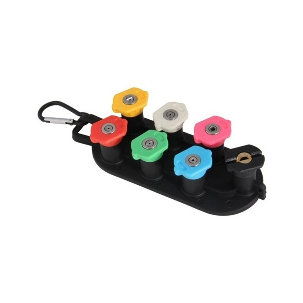 1/4" Quick Connect Pressure Washer Nozzles Kit With Holder Base Car Wash Water Gun Nozzle 4711486689622