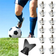 12 Crampons à Visser pour Chaussures de Football, Pointes en Plastique et en Métal