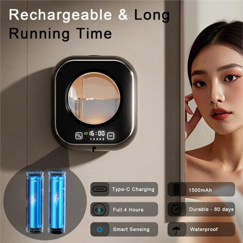 Automatic Hand Washer Infrared Sensor Liquid Gel Soap Dispenser with Temperature Digital Display for Kitchen B