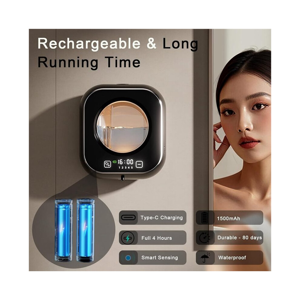 Automatic Hand Washer Infrared Sensor Liquid Gel Soap Dispenser with Temperature Digital Display for Kitchen B