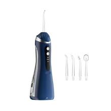 Draagbare Waterflosser voor Tanden, Draadloze, Draagbare Irrigator met 3 Standen, Oplaadbare, Waterdichte Set voor Thuis en op Reis A