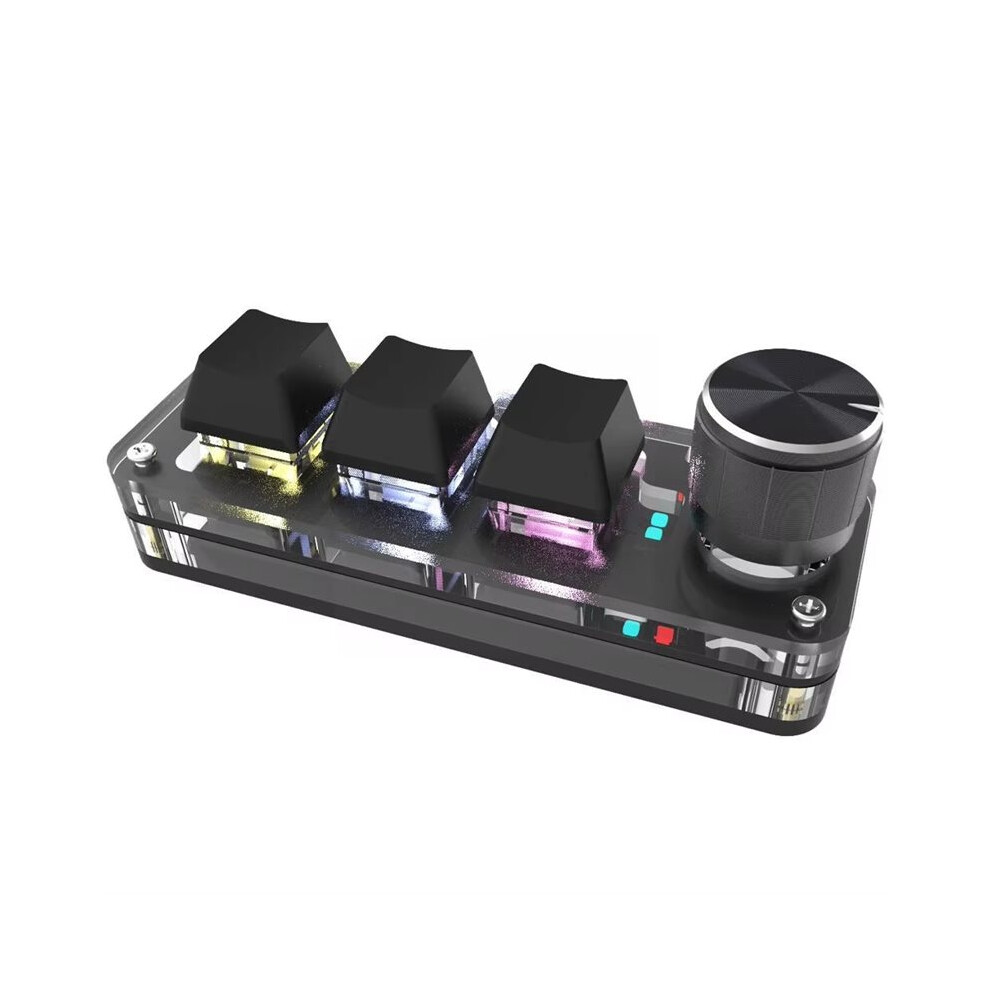 Macro Mechanical Keyboard Rgb Gaming Custom Programming 3 Keys 1 Knob 2.4G Wireless Knob Keypads 6031353635674
