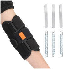 Adjustable Elbow Brace for Cubital Tunnel, Ulnar Nerve Pain Relief & Tendonitis Support, Fits Men and Women