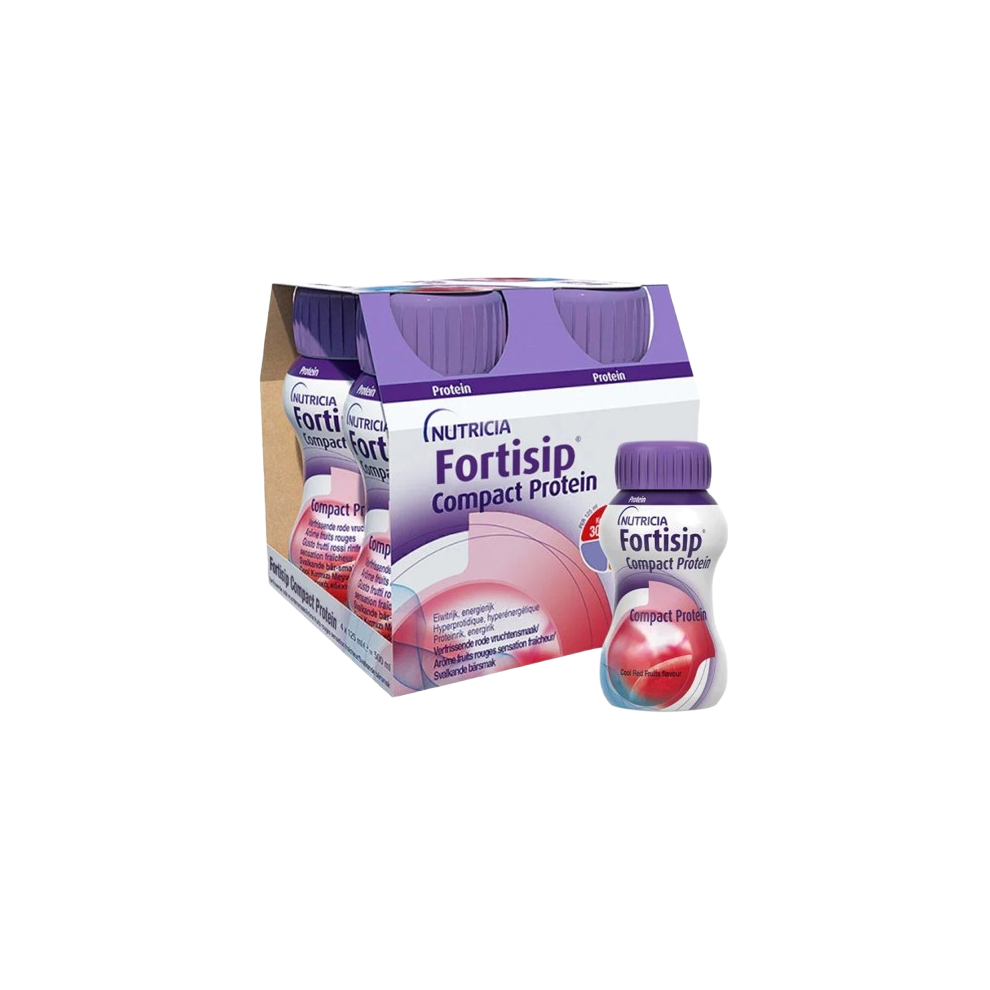 Fortisip Red Compact Protein Cool Fruits 125Ml Pack Of 4