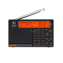 Hanrongda HRD-757+W3 Radio Fm All-Band Radio Fm Ips Screen with Card Aux in Plays Emergency Receiver A