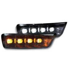 Front Bumper Fog Light for 4Runner 2003-2005 White Daytime Running Light Amber Turn Signal Lamps Accessories