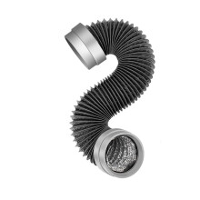 5FT Dryer Vent Hose 4 Inch, 6-Layer Aluminum Flexible Dryer Duct with Rubber Seal Connectors,Dryer Hose Vent Kit