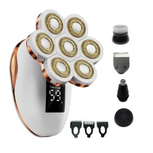 Electric Razors for Women, 7D Electric Shaver for Women,Wet/Dry Bikini Trimmer, Rechargeable Facial Hair Removal