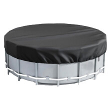 Cubierta Redonda Plegable e Impermeable para Piscinas Enterradas, Protector Antipolvo e Insectos para Piscinas Exteriores