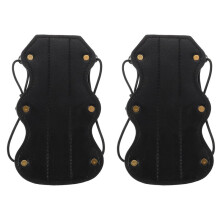 Adjustable PU Leather Archery Arm Guard for Traditional Recurve Bows Forearm Protector for Wrist Guards
