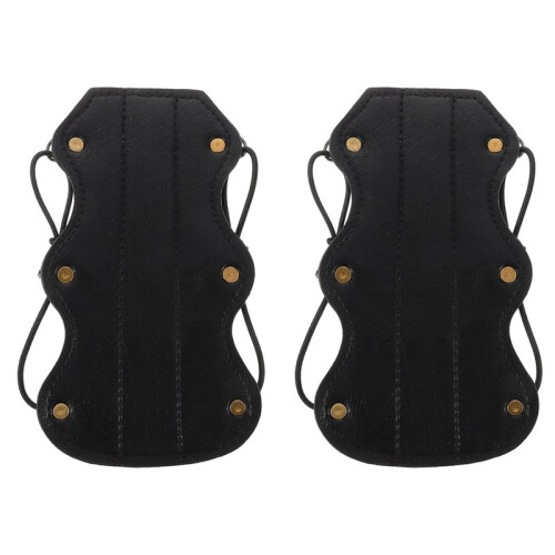 Adjustable PU Leather Archery Arm Guard for Traditional Recurve Bows Forearm Protector for  Wrist Guards