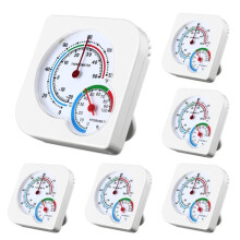 6 Stuks Binnenthermometer en Hygrometer, Binnenthermometer, Hygrometer, Temperatuur- en Vochtigheidsmeter
