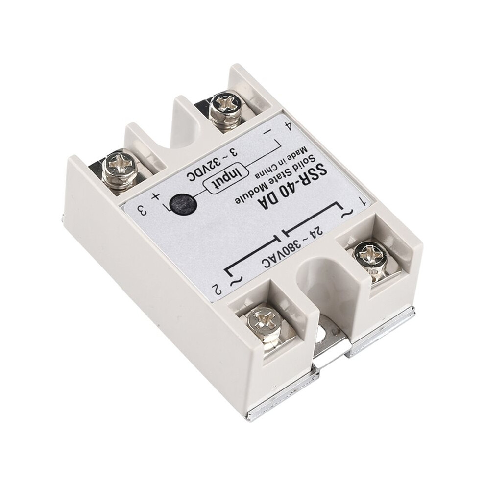 4Pcs Solid State Relay Ssr-40Da Relay Module Ssr 40Da - Single Phase Ssr 3-32V To 5-60V 40A Load 4711894491589