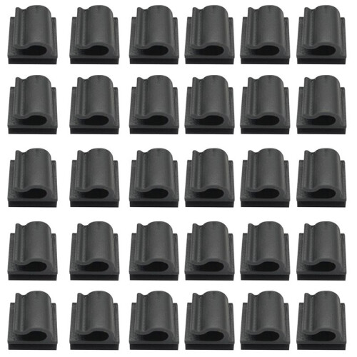 100PCS Solar Photovoltaic Panel Wire Clips Intersect PV Cable Clamp for Solar Frame Bracket Black 1