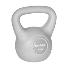 Kettlebell 12 kg-os szürke kettlebell súlyzógolyó ABS Rebel edzéshez