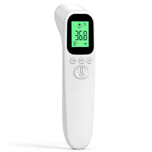 Voorhoofdthermometer voor Volwassenen en Kinderen, Contactloos Infrarood, Directe Meting, Koortsalarm, Geheugenfunctie, C/-Schakelaar