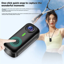 2.7K Magnetische Draagbare Actiecamera WiFi Nachtzicht Ultra Compacte Handsfree Bodycam voor Buitensporten Zwart
