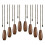 8 Pieces Ceiling Fan Pull Chains Extender Wooden Pendant Pull Chain Extension for Ceiling Light Lamp Fan(Walnut Color) 1