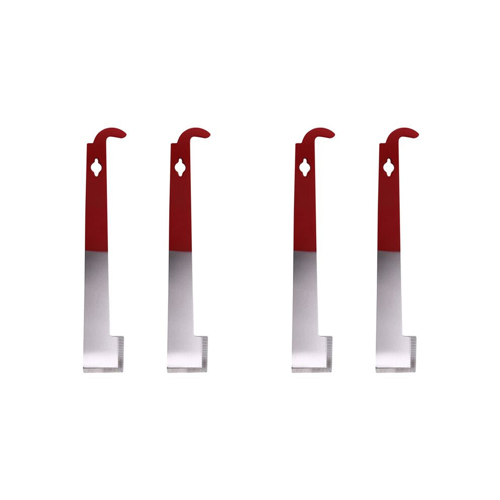 4 Pack Stainless Steel Beekeeping Hive Tool J Hook Bee Frame Lifter And Scraper Equipment For Beekeepers 6031665709544