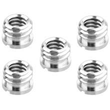 5 Pack 1/4 Inch to 3/8 Inch Convert Screw Standard Adapter Reducer Bushing Converter for DSLR Camera Camcorder Tripod Monopod Ballhead Video