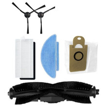 Passend für Medion X20 SW+ / MD 11415, Medion X21 SW+ / MD 11500 Staubsaugerteile, Hauptrolle, Seitenbürste, Hepa-Filter, Wischtuch