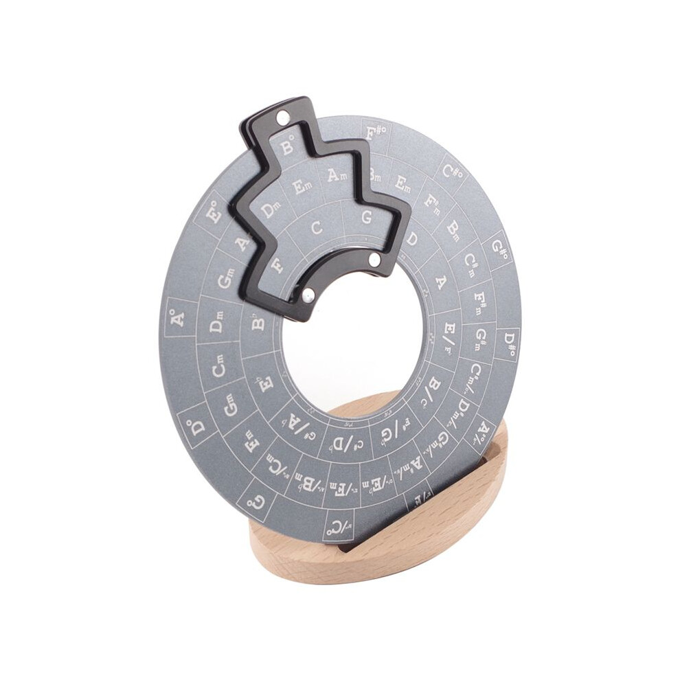 Guitar Music Disc Circle Of Fifths, Circle Of Fifths Wheel Melody Tool Chord Wheel With Base Gray 4713774069314