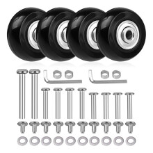 4 Stuks Bagage Koffer Vervangingswielen, Zwenkwielen Lagers Reparatiesets Bagage Vervangingswielen 40 mm X 18 mm