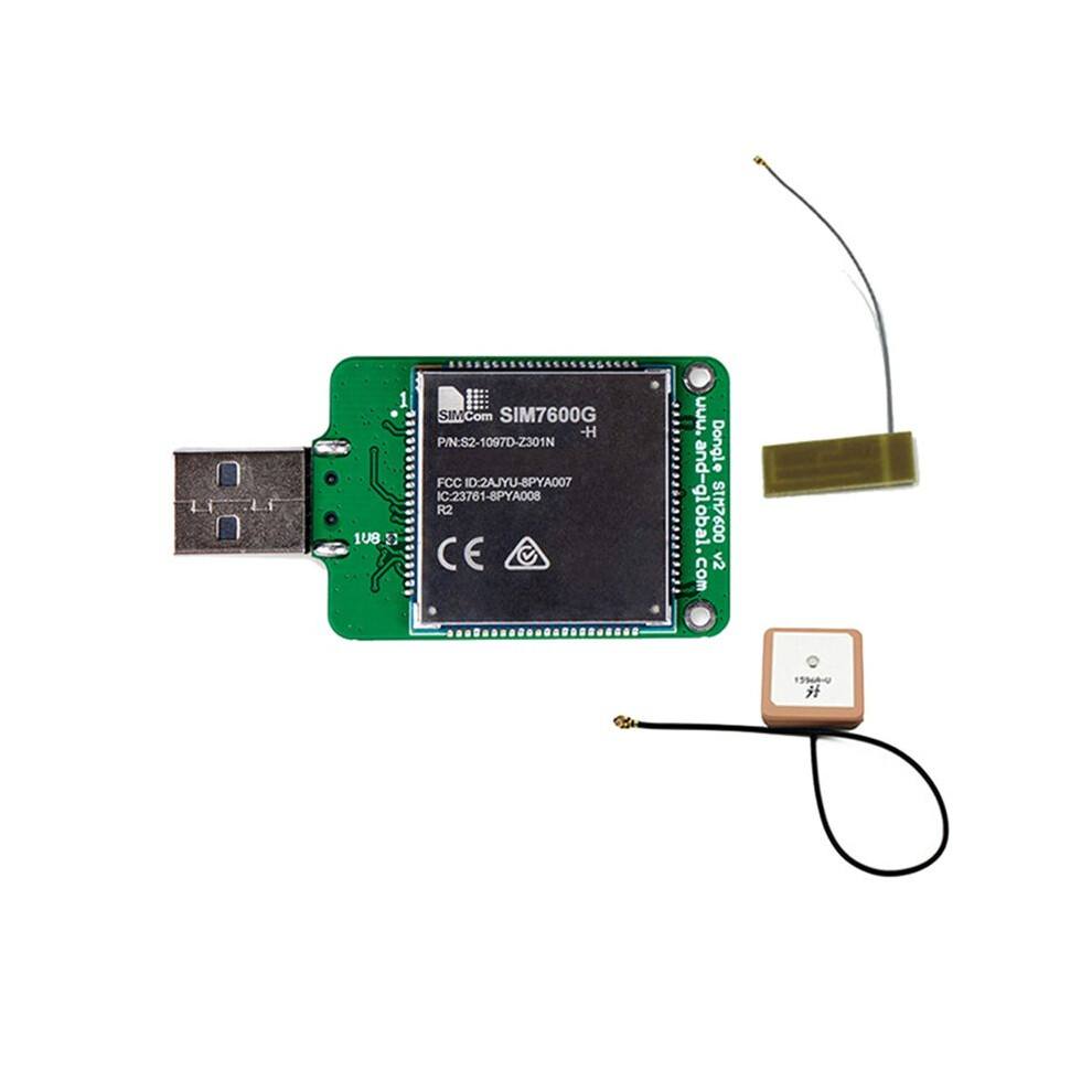 Simcom Sim7600g H Usb Dongle+Antenna Hspa+ Gsm Gprs Umts Lte 4G Cat4 Module For Sim7600 Sim7500 Sim7600x-H Series 4711824170997