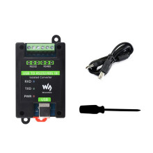 Waveshare DIN-Schienen-USB-Zu-RS232/485-Industriestandard-Isolierter Konverter FT232RNL, UnterstüTzt Wandmontage und Schienenmontage