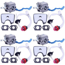 4X Carburetor with Air Fuel Filter Tune for 125B 125BX 125BVX Leaf Blower Parts for Zama C1Q-W37