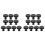 20 Pack Matte Black Knurled Cabinet Knobs Round Kitchen Cabinet Pulls for Drawer Dresser, Cupboard and Wardrobe 1