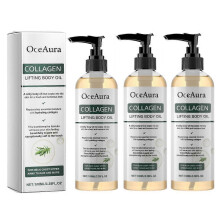(3pcs) 1-3X Collagen Lifting Body Oil - Moisturizing & Firming Massage Oil for Arms, Belly & Full Body - 100ml