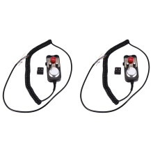 2X Universel Cnc 4 Axe Mpg Suspension Roue 100 Impulsion 5V & Arrêt D'Urgence Routeur Cnc Manivelle 4 Axes Type