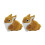 Realistic Plush Rabbit Figurines Ornament Easters Bunnies-brown 1