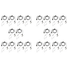 20 Pack Fbi Stil 2Pin Verdeckte Akustische Röhre Ohrstueck Ptt Headset fuer 2 Wege Radio Gp88S Gp300 Gp68 Gp2000 Gp88 Gp3188 Cp040 Cp1200 A8