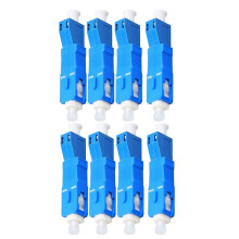 8 Pack Single Mode 9/125Um SC/UPC Male to LC/UPC Female Hybrid Optical Fiber Adapter Connector for Optical Power Meter