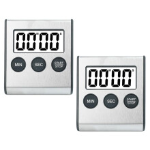 2st Kökstimer Digital Timer Kökstimer Stoppur Digital Timer med Magnet Äggtimer Digital Köksklocka