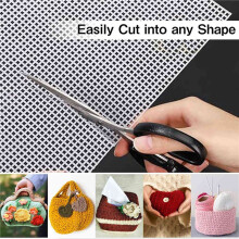 Canvas Pads 16 Pcs White Rectangle Plastic Mesh Sheet Flexible Plastic Canvas for DIY Crafts Embroidery Crafting Knit