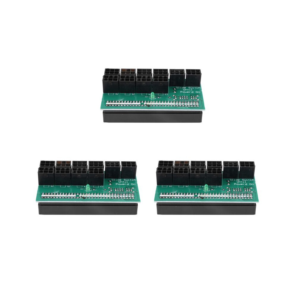 3X Breakout Board 1600W For Ethereum Eth Zec Mining Server Power Supply Adapter Gpu Psu 10X6pin Hub For Btc Mining 6033977988266