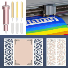 22-Teiliges Premium-Klingenset mit Feiner Spitze und Gehäuse für  Maker, Maker 3 mit Gehäuse zum Schneiden Von Folien, Vinyl und Aufklebern