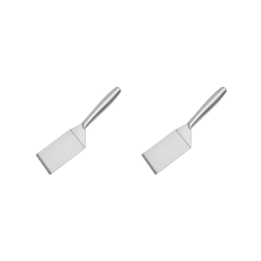 2X Stainless Steel Spatula Flat Spatula Large Fish Turner Grill Barbeque Turner Griddle Scraper Steak Spatula Pancake A 4711578642887