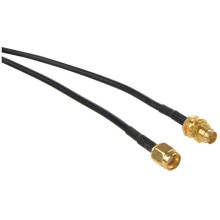 5Stück 3 Meter Lange Schwarze RP-SMA Wifi-Verlaengerungskabel