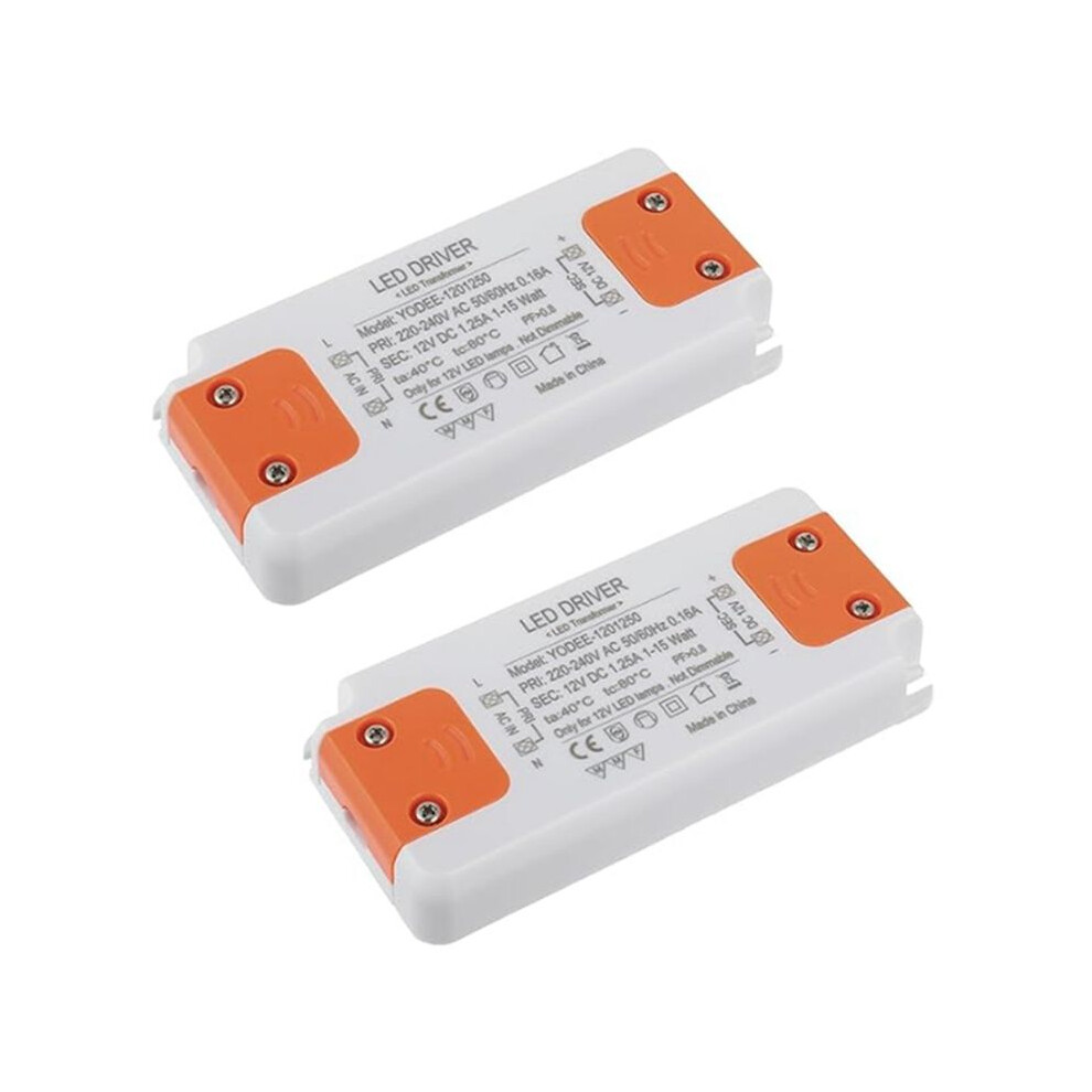 2X 12V 15W Led Transformer Led Low Voltage Transformer No Noise Led Driver Power Supply For G4 Mr16 Mr11 Gu4 Gu5.3 Led 4712012071102